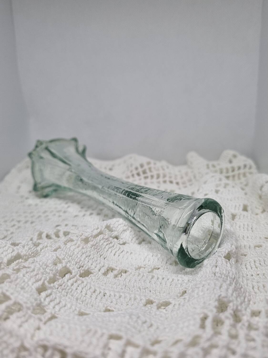 Vintage molded glass soliflore