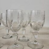 Lot de 6 verres à vin Meisenthal modèle Emma