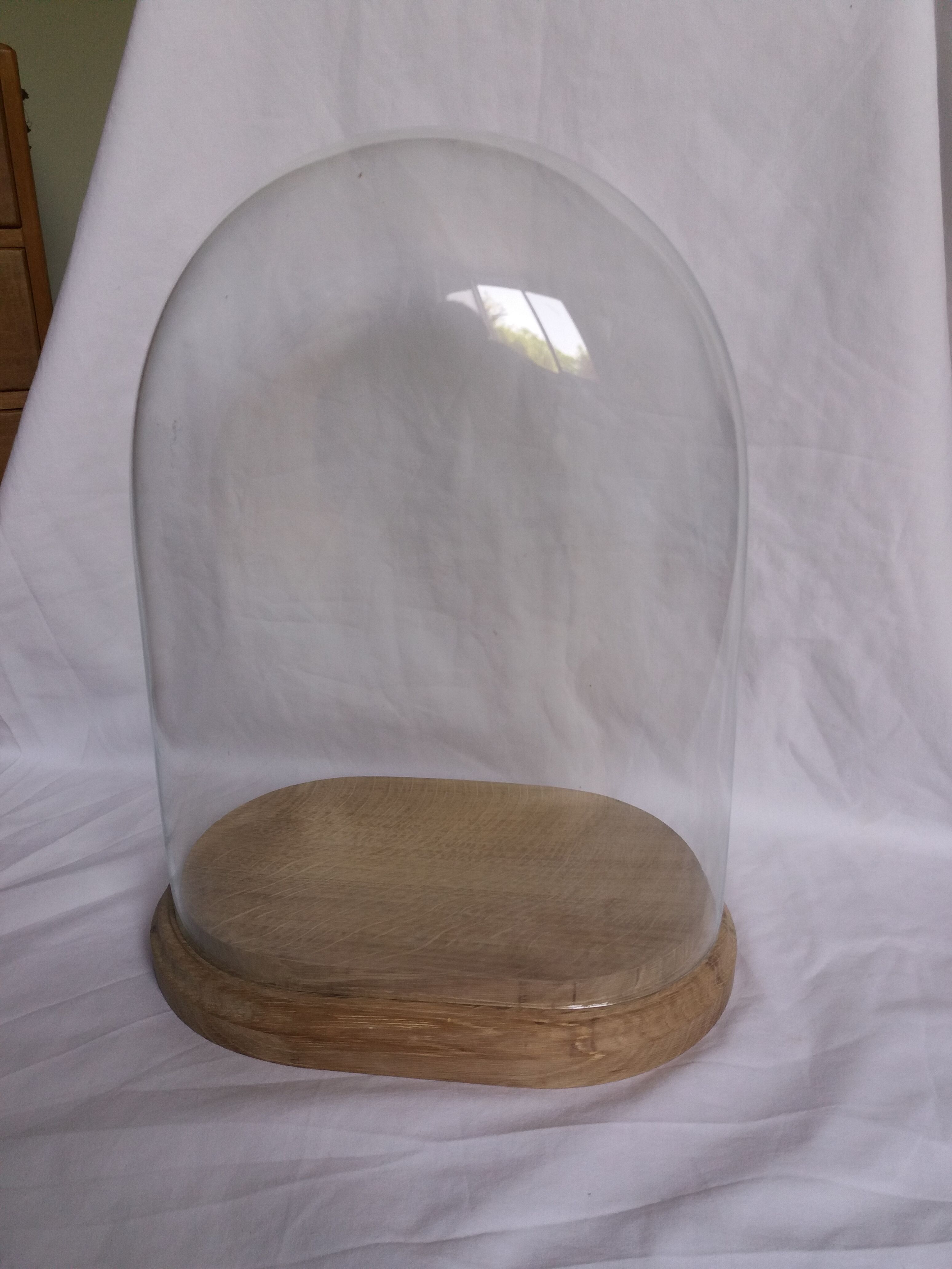 Napoleon III wedding globe with oak base
