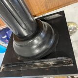 Nineteenth century black wooden fifth wheel column Napoleon III