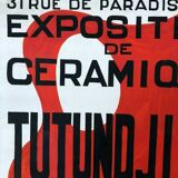 Homemade exhibition poster Edition Kaza 53, Léon Tutundjian Gio Colucci
