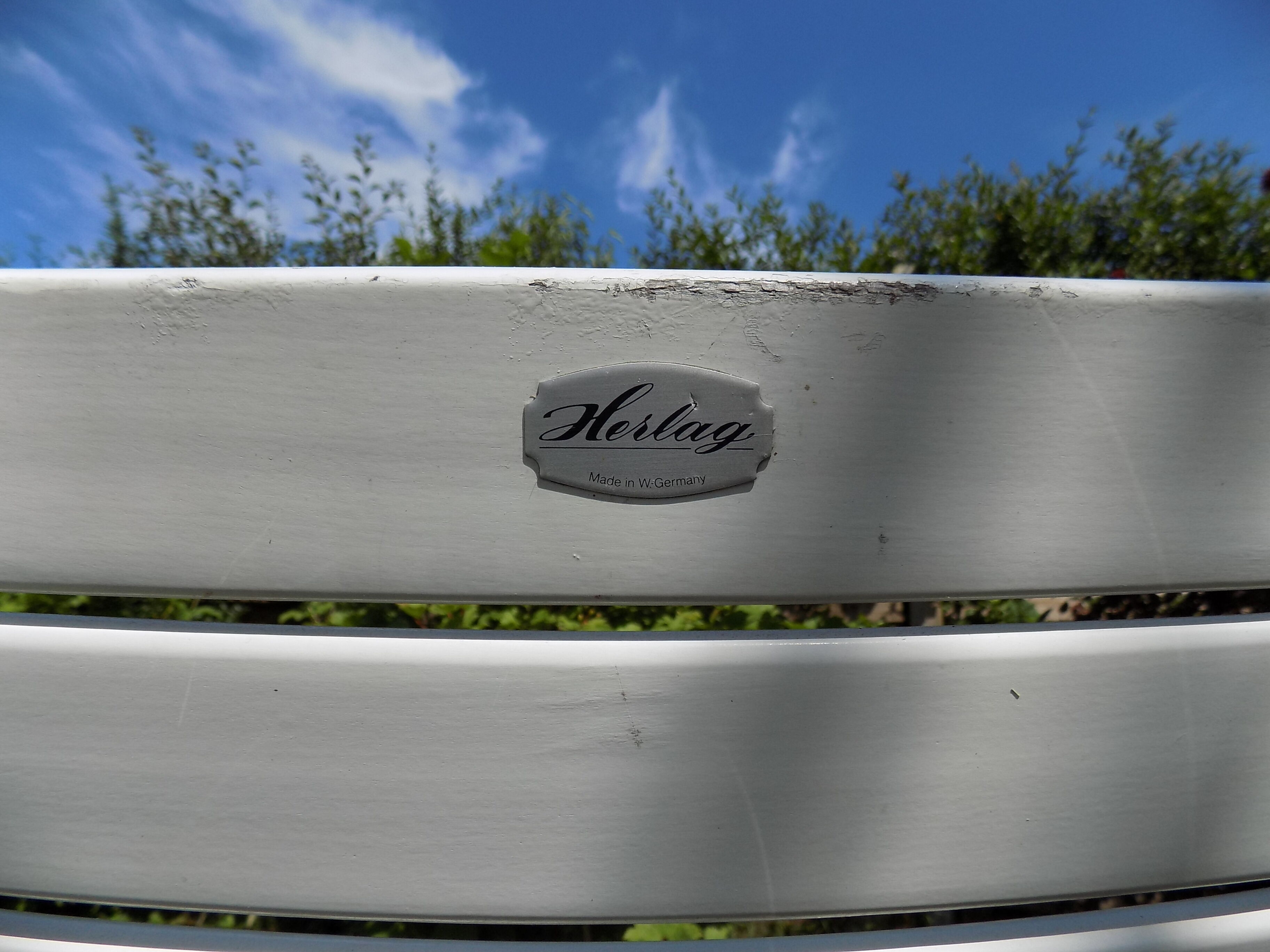 Chaises de jardin en bois années 80 Herlag