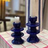 Majorelle dark blue candle holder