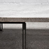 Saporiti 'onda' coffee table with granite top, italy, 1970's
