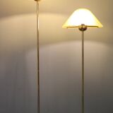1980s Pair of VeArt-Murano Floor Lamps in Brass Finish ,Italy