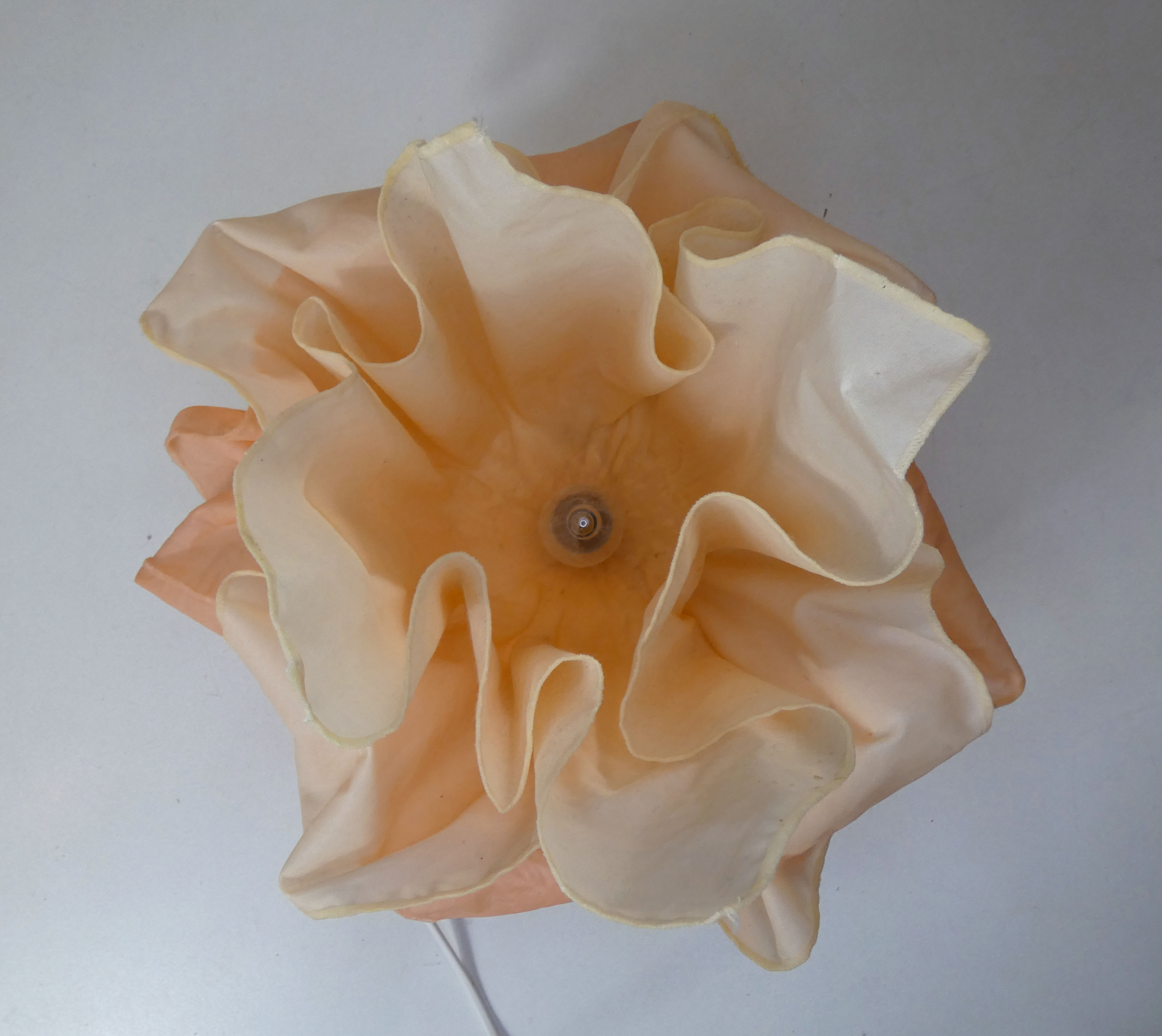 Vintage pink draped lamp jannalights