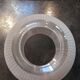 Old lampshade frosted glass stripes 100% vintage for suspension