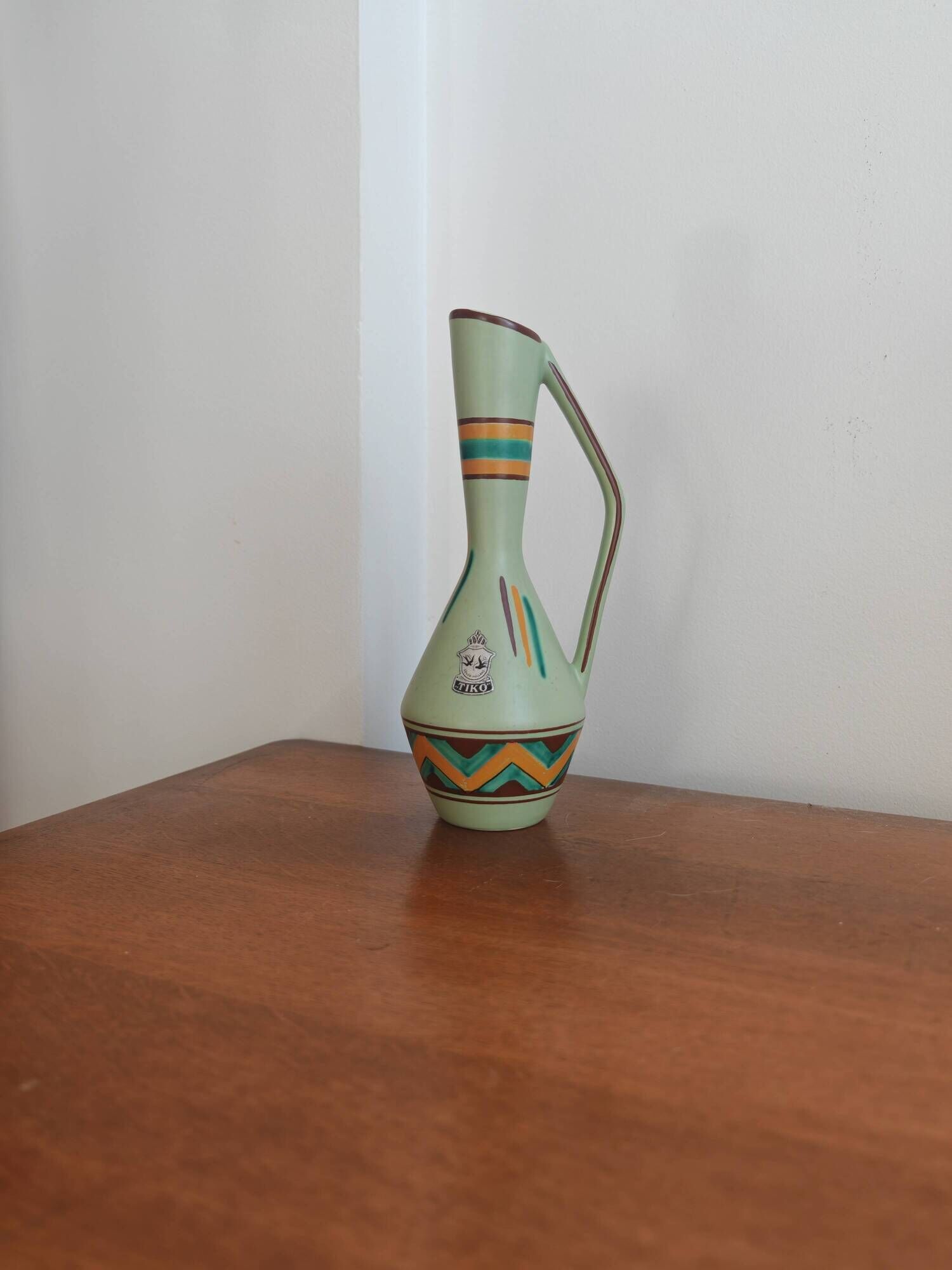 Vintage TIKO Gouda vase jug (Holland) - Pyramid model - 1950s