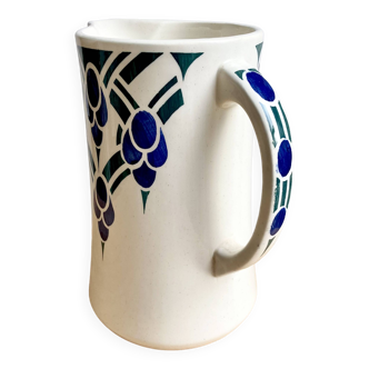 Art Deco pitcher / pitcher / jug Moulin des Loups