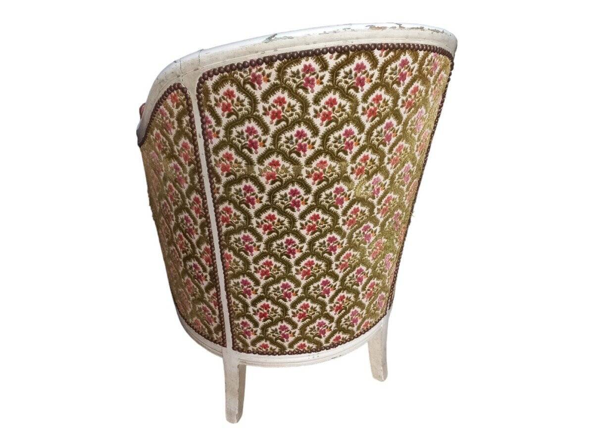 Three armchairs and an ottoman 1925 Art Deco