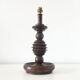 Turned wooden vintage lamp