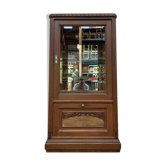 Vitrine époque Art Déco en noyer