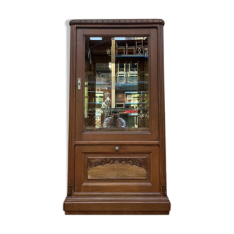 Vitrine époque Art Déco en noyer