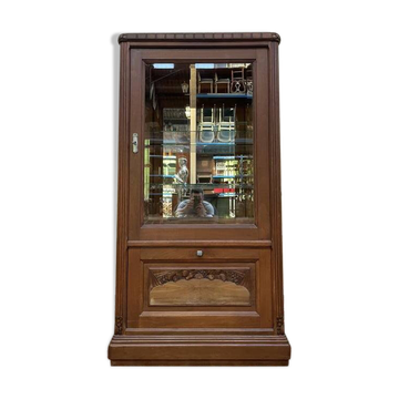Vitrine époque Art Déco en noyer