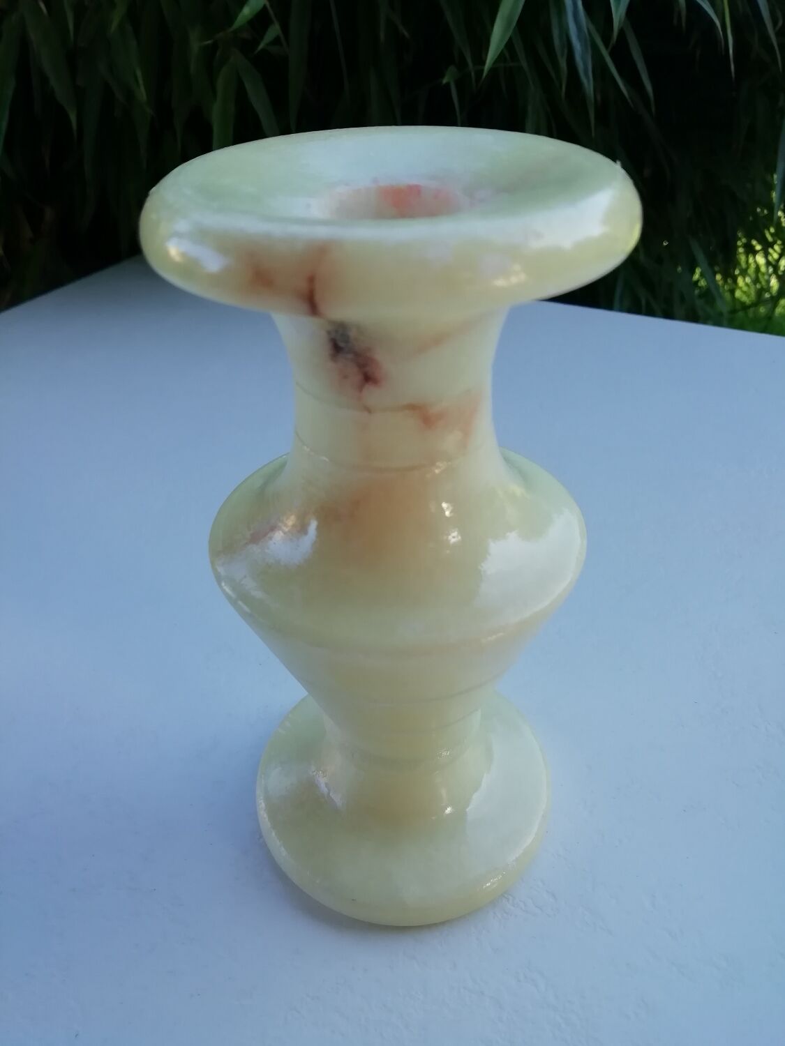 Onyx candle holder