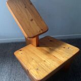 Chaise vintage en pin massif