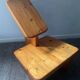 Vintage ergonomic chair in solid pine