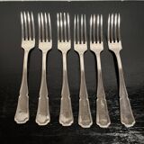 Silver-plated metal forks