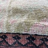 Housse coussin vintage turc patchwork tapis 40x40 cm