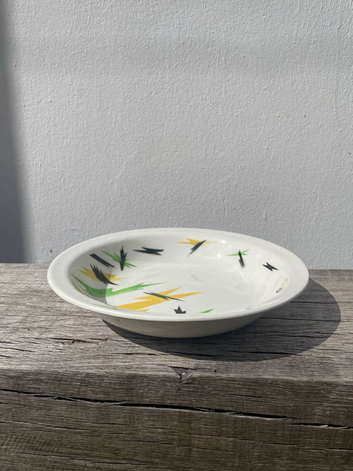 Round éclair dish 1970 Digoin Sarreguemines