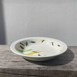 Plat rond éclairs 1970 Digoin Sarreguemines