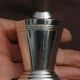 Set 6 coquetiers or Art Deco liquor cups in silver metal