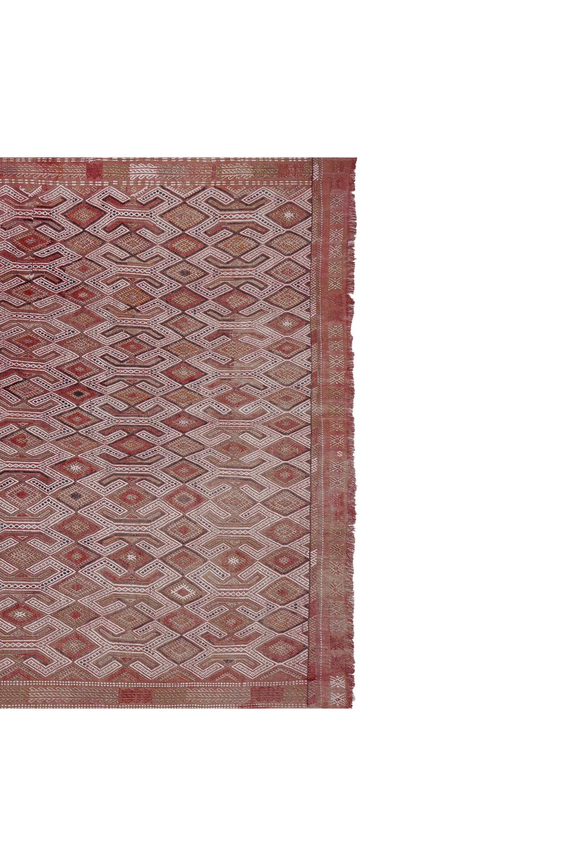 Vintage Turkish kilim, handwoven, 160x235 cm.