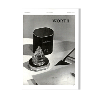 Affiche vintage années 30 Worth parfum
