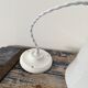 Vintage suspension in electrified white opaline to nine