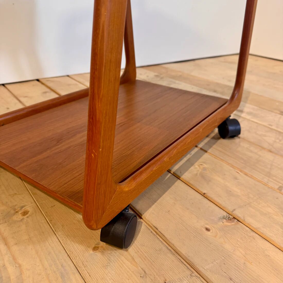 Danish teak bar cart, 1960s