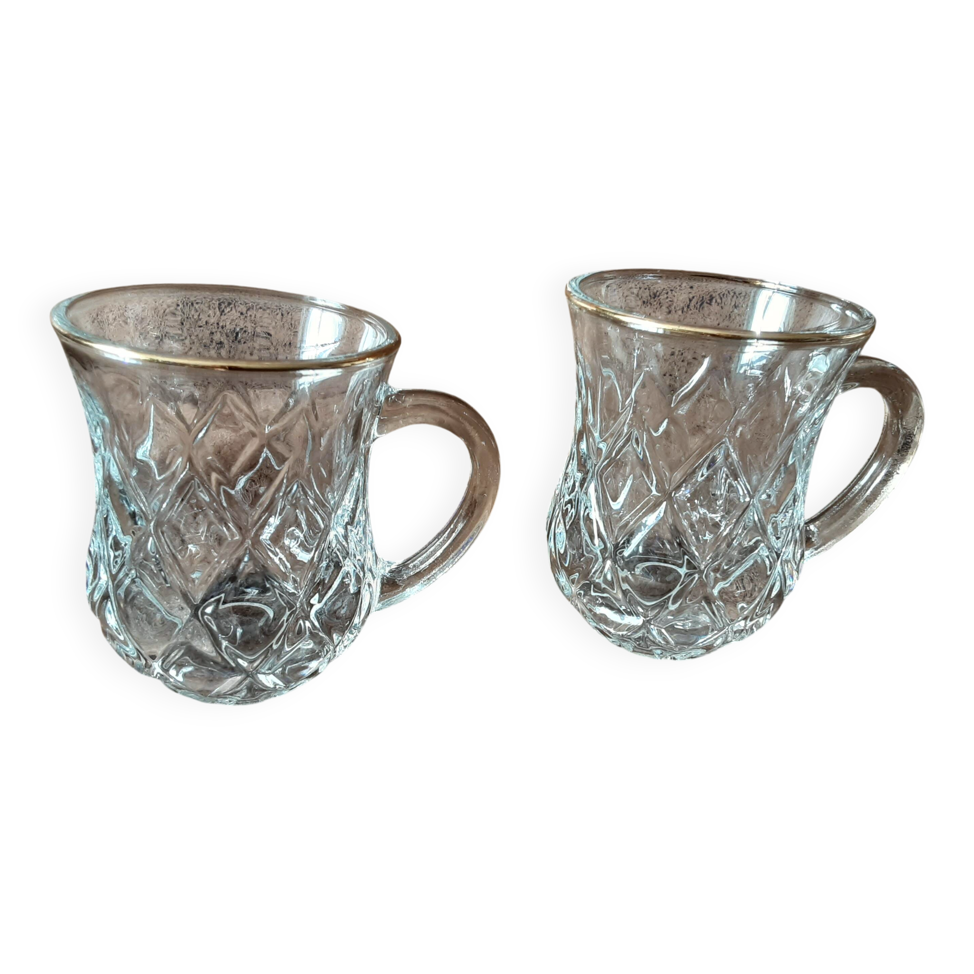 Set of 2 stylish glasses/cups
