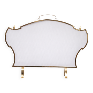 Hollywood Regency Brass Fire screen 1970s France