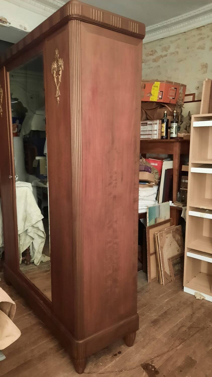 Old art deco style wardrobe