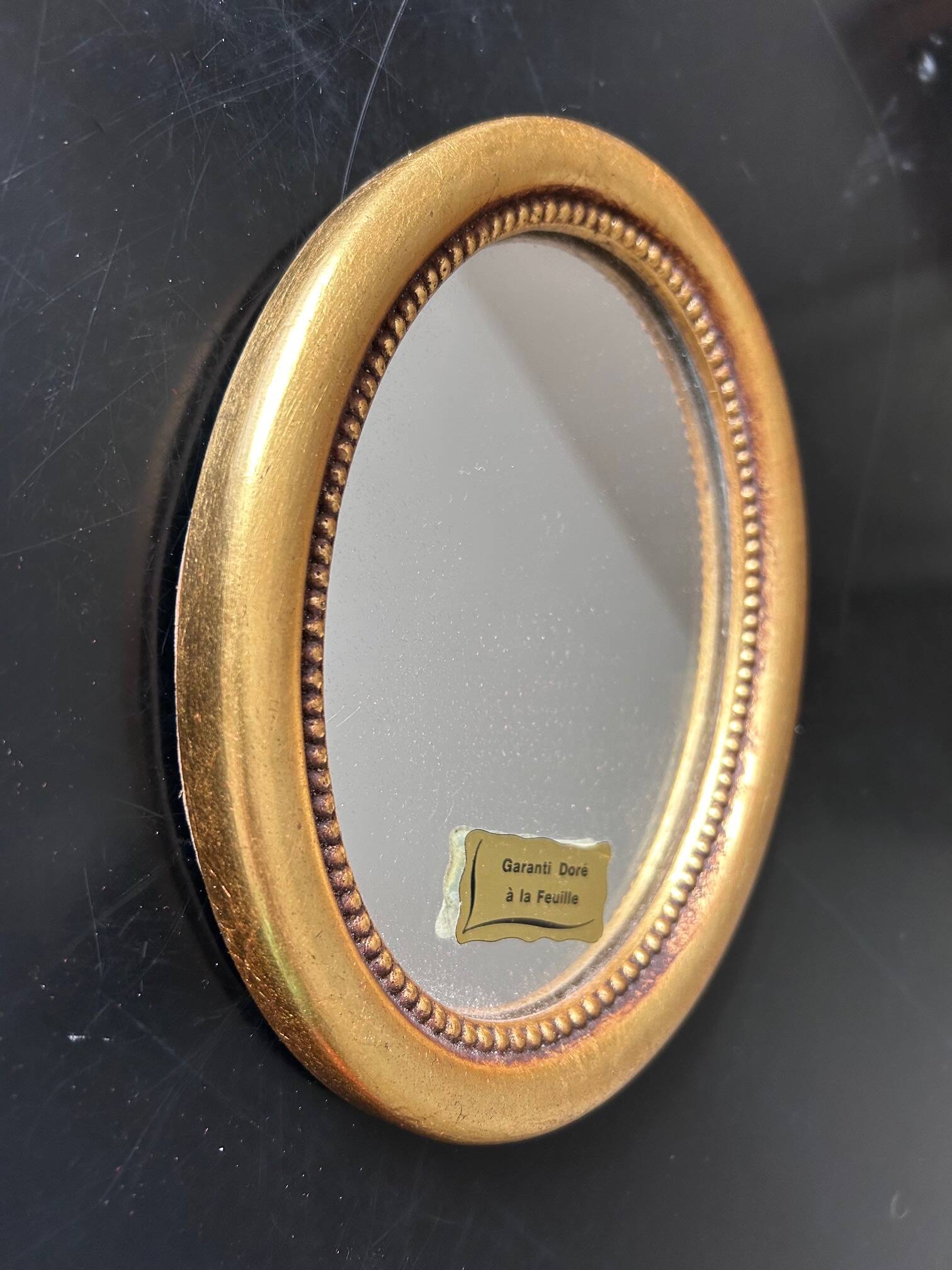 old mirror gilded with fine gold