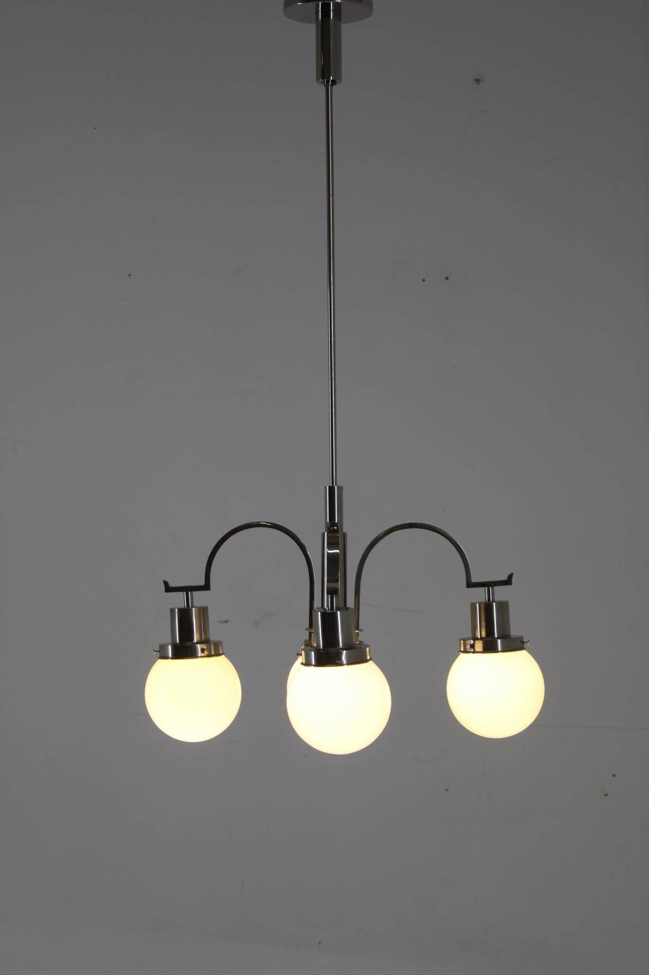 1930s Art Deco Chandelier, Czechoslovakia