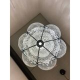 Italian Style Murano Glass Pendant in Transparent