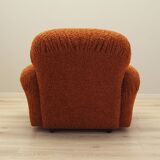 Orange armchair, Italian design, 1970s, production: Italy