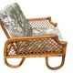 Rattan sofa and armchair from the 70s Italy