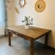 Très belle table de ferme vintage en bois massif