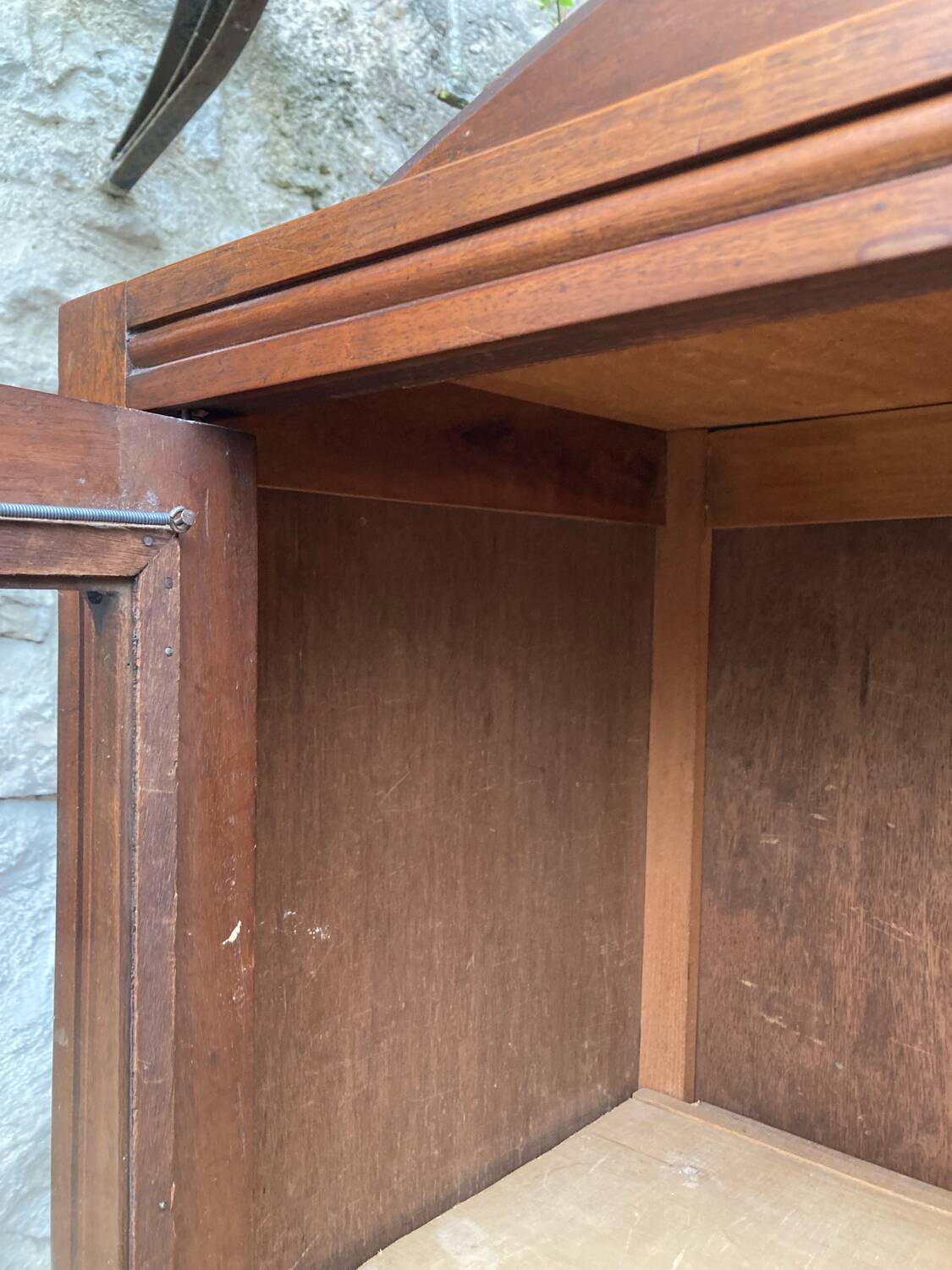 Vintage glass-fronted cabinet