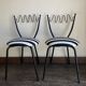 Pair of Barbarian chairs, Italian work, 1980 by Garouste & Bonetti.
