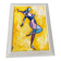 Tableau Vintage Modernist Cubist 84x65 cm – Signed Thallon