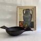 Small terracotta bird plate