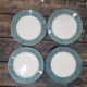 Set of 4 plates Digoin Sarreguemines model Jacquot