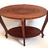 Art Deco oval pedestal table Width 80 cm