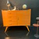 Commode vintage pieds compas 1950