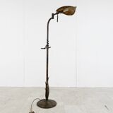 Lampadaire vintage en laiton des années 1970