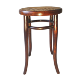Tabouret Thonet de piano canné 1900