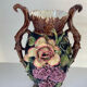 Art Nouveau Pair of Barbotine Vases France