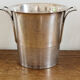 Art Deco champagne bucket, silver metal